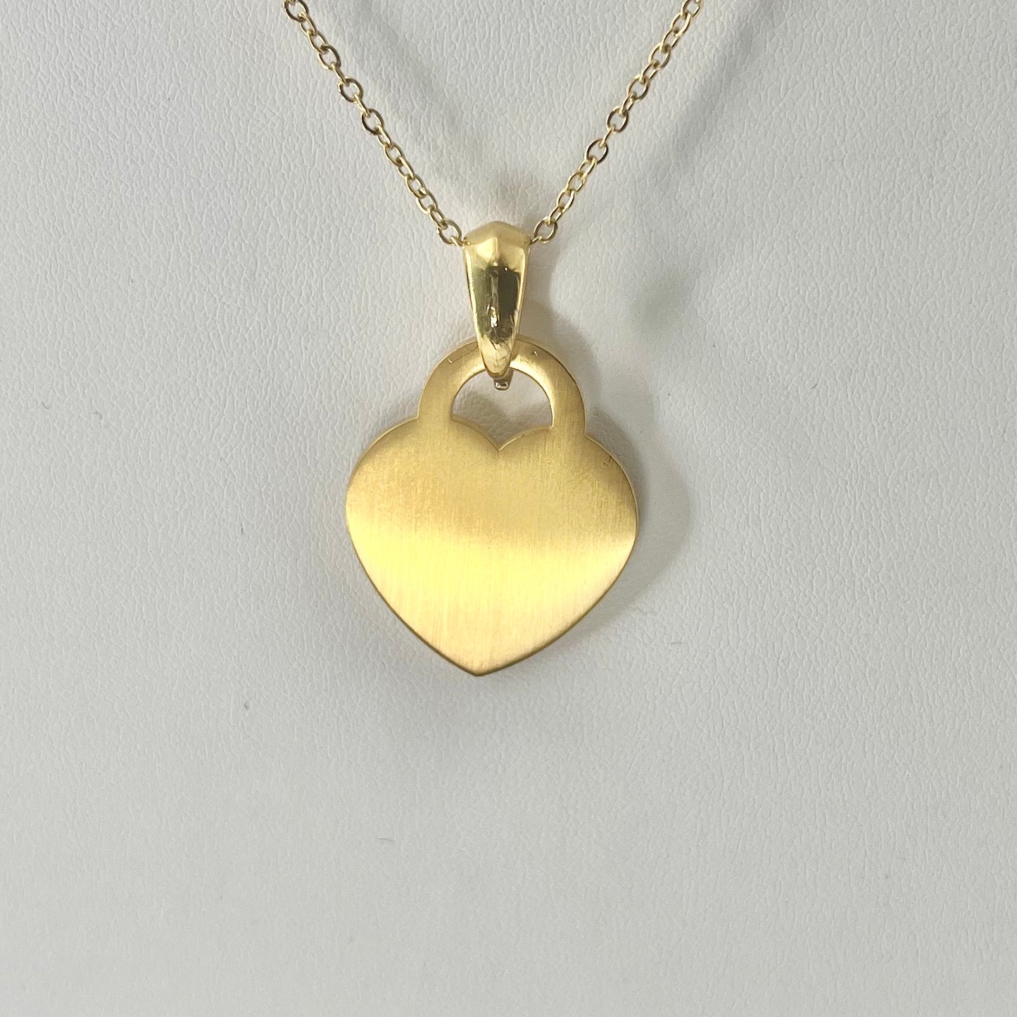 Golden Heart on Fine Chain