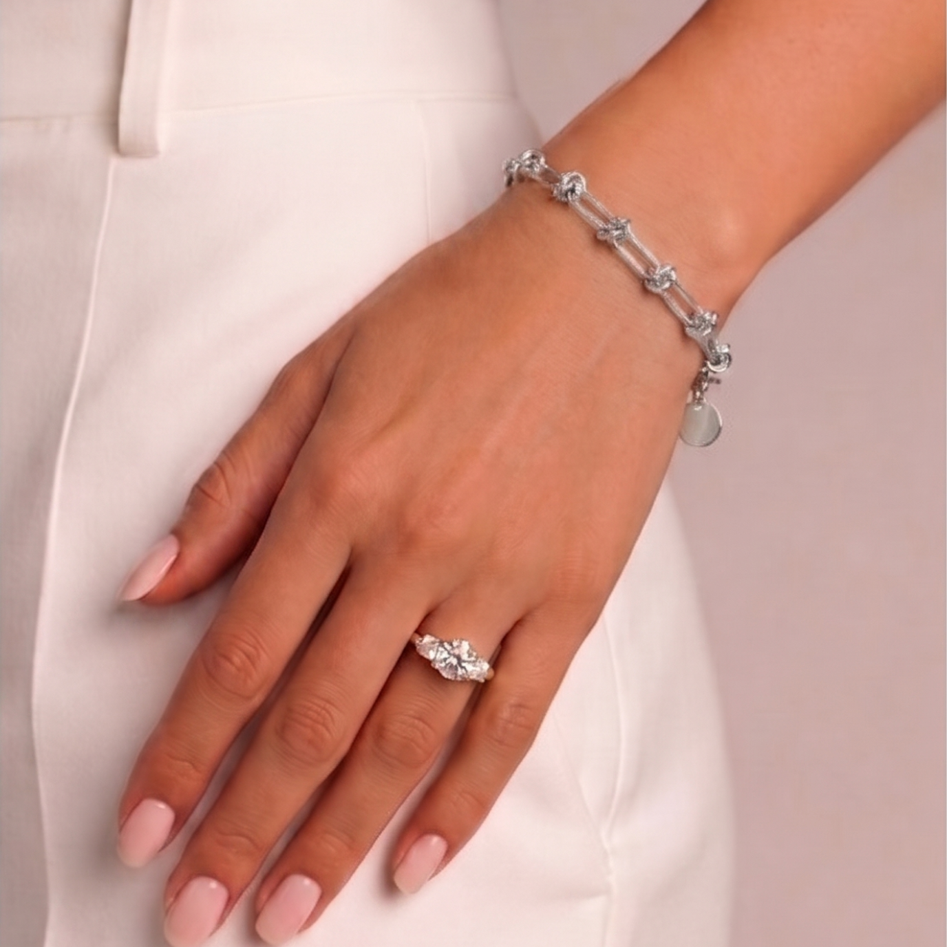 Triple Knot Chain Bracelet