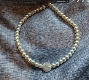 FLASH SALE!  Coin Pearl Necklace $29.99