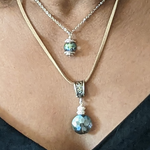 Ocean Blue Crystal Aqua Necklace