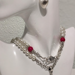 Pearl Heart necklace (30")