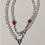 Pearl Heart necklace (30")