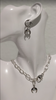 Chunky moon sparkle necklace