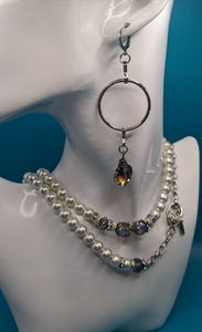 Artdeco inspired pearl necklace (30")